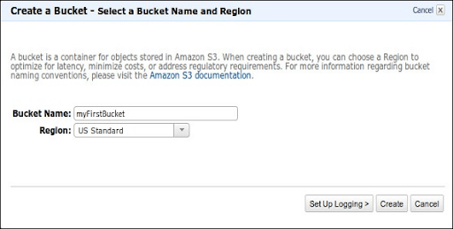 Select a Bucket Name and Region